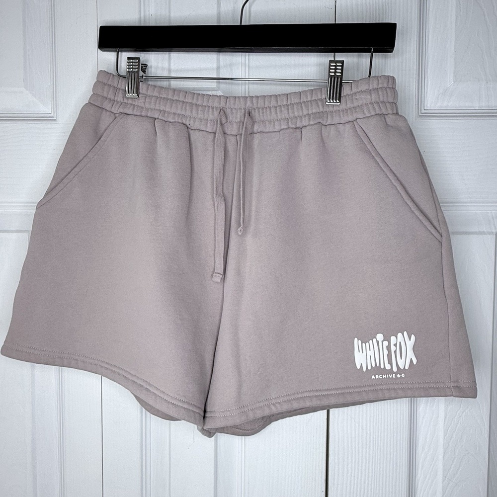 White Fox Boutique Archive 6.0 Lounge Sweat Shorts Mauve Purple Fleece SZ M